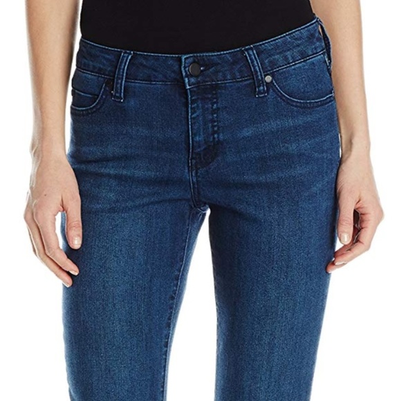 Liverpool Dark Denim Michelle Capri Pants Waist 25 - Picture 2 of 8